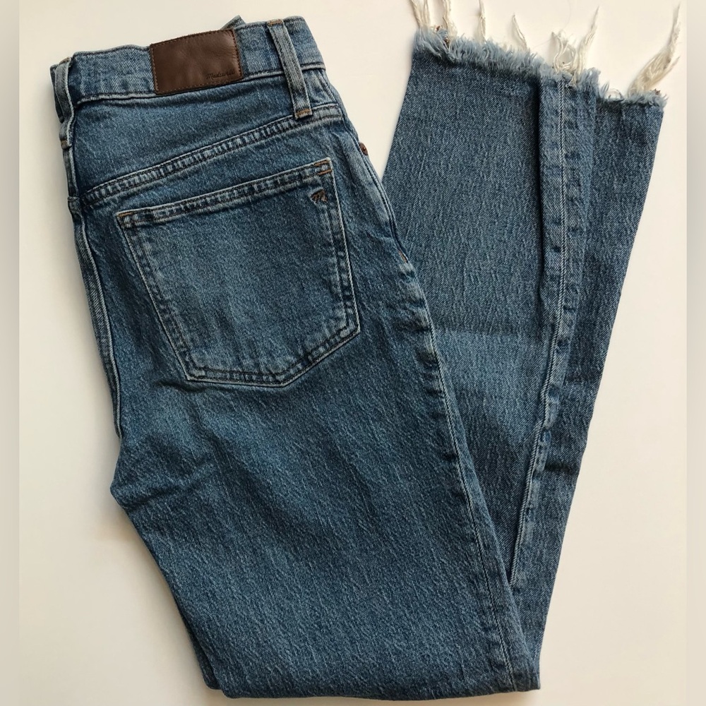 Madewell Women’s 26 The Perfect Vintage Jean Ainsworth Raw Hem High Rise AF691